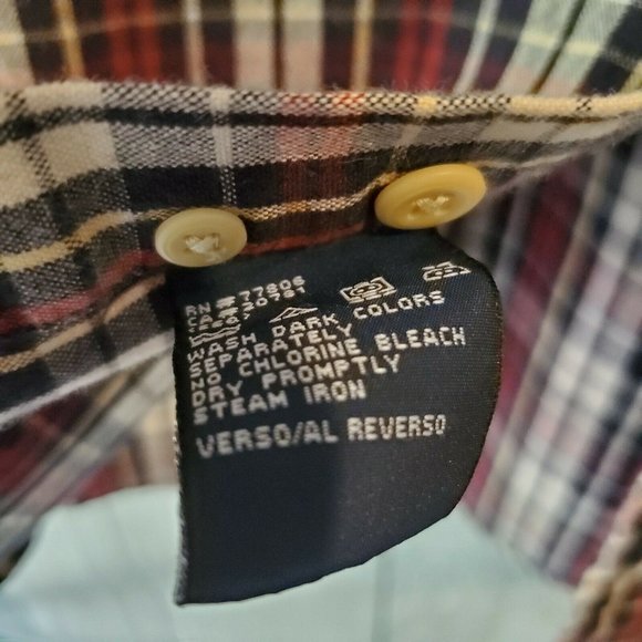 Vtg Tommy Hilfiger Long Sleeve Plaid Button Down Dress Shirt Sz XL EUC CLEAN! - Picture 5 of 6